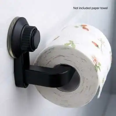 PORTE PAPIER TOILETTE VENTOUSE EN ABS NOIR EJIM EJIM - 2