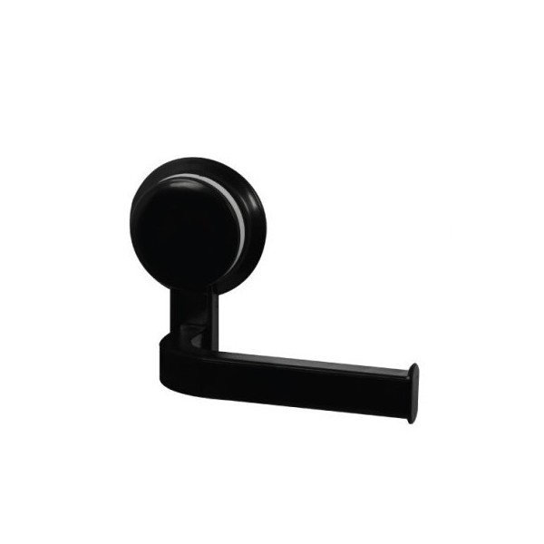 PORTE PAPIER TOILETTE VENTOUSE EN ABS NOIR EJIM