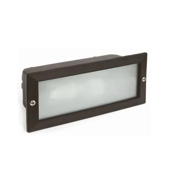 SPOT CONTRE MARCHE RECTANGULAIRE E27 NOIR EKOLED