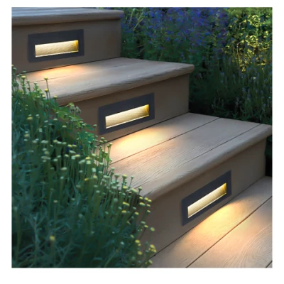 SPOT CONTRE MARCHE RECTANGULAIRE E27 NOIR EKOLED EKOLED - 3