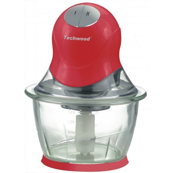 MINI HACHOIR BOL EN VERRE THA-085 400W ROUGE TECHWOOD