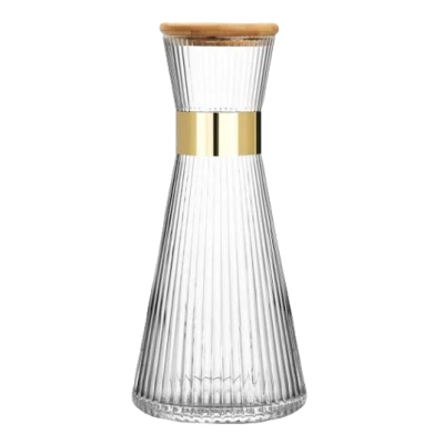 CARAFE AVEC COUVERCLE EN VERRE 25.5CM - 2