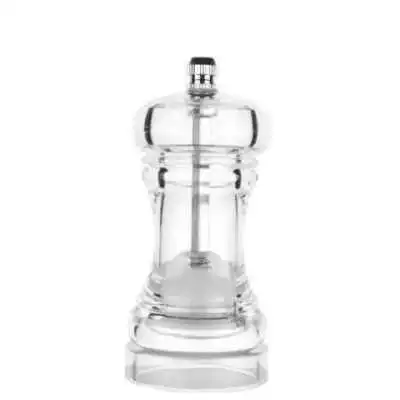 MOULIN À SEL/POIVRE EN VERRE TRANSPARENT 15CM - 1