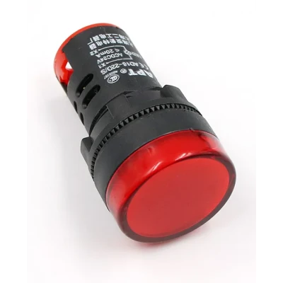 VOYANT DE SIGNALISATION LED AD16-22DS 220V ROUGE - 2