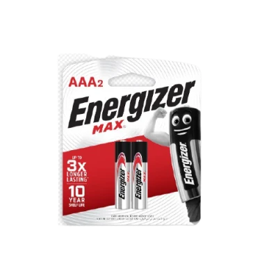 LOT DE 2 PILES ALCALINES 1,5 V AAA ENERGIZER MAX - 1