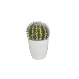 PLANTE ARTIFICIELLE 18CM ,POT EN PLASTIQUE BLANC ATMOSPHERA ATMOSPHERA - 3