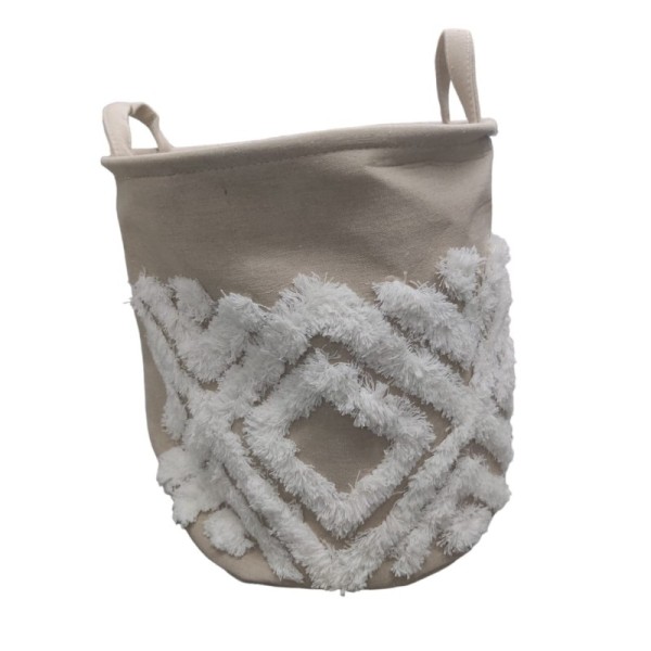 PANIER À LINGE PLIABLE ROND AVEC POIGNÉES