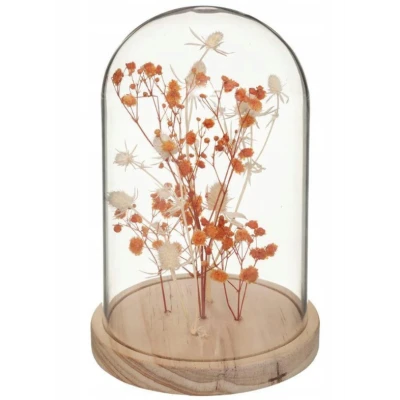 CLOCHE FLEUR SÉCHÉE "GYPSY" HAUTEUR 17CM ATMOSPHERA ATMOSPHERA - 1