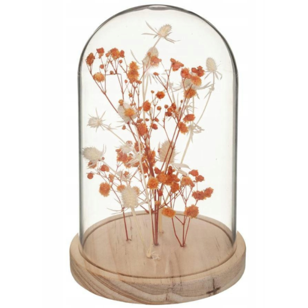 CLOCHE FLEUR SÉCHÉE "GYPSY" HAUTEUR 17CM ATMOSPHERA