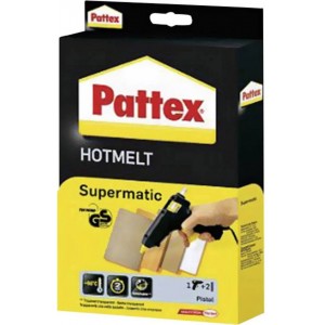 PISTOLET À COLLE HOT SUPERMATIC TRANSPARENT PATTEX PATTEX - 1