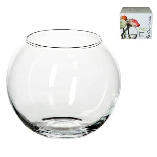 VASE ROND FLORA TRANSPARENT Ø 10.3CM PASABAHCE