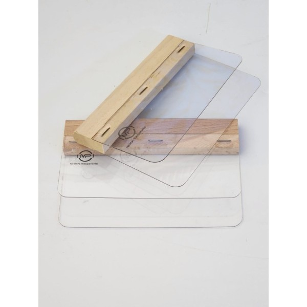 SPATULE DOUBLE LAME EN PLASTIQUE MARIAM PLAST