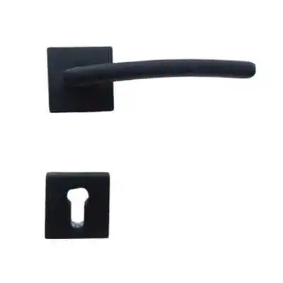 POIGNÉE DE PORTE RODOS GRAND TROU NOIR MAT DOGANLAR DOGANLAR - 1