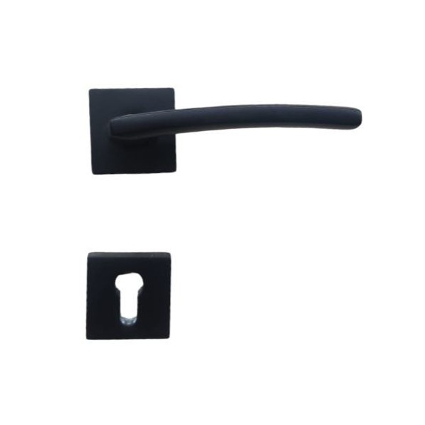 POIGNÉE DE PORTE RODOS GRAND TROU NOIR MAT DOGANLAR