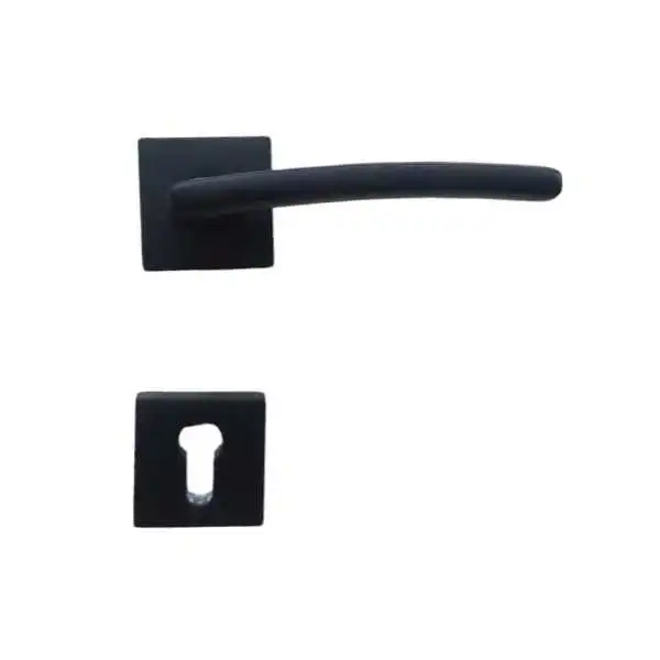 POIGNÉE DE PORTE RODOS GRAND TROU NOIR MAT DOGANLAR