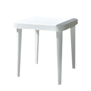 TABLE CARRÉE BLANCHE IBIZA 75*75CM SOFPINCE SOFPINCE - 1