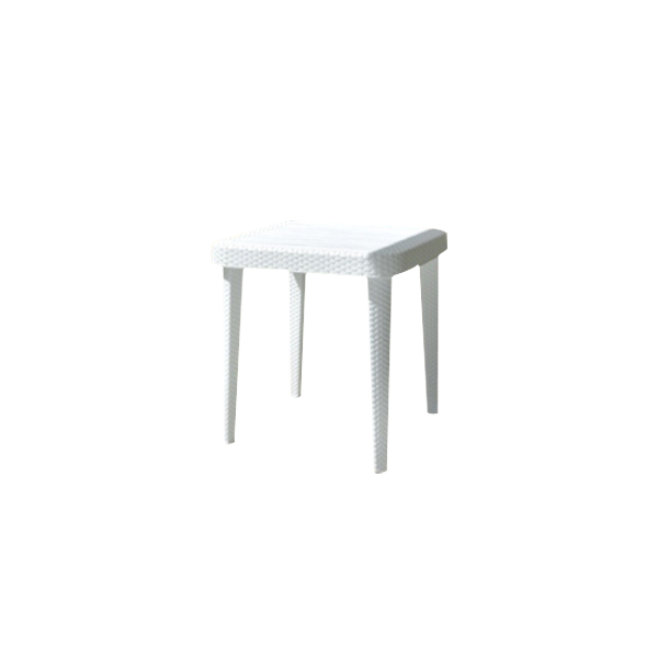 TABLE CARRÉE BLANCHE IBIZA 75*75CM SOFPINCE SOFPINCE - 1