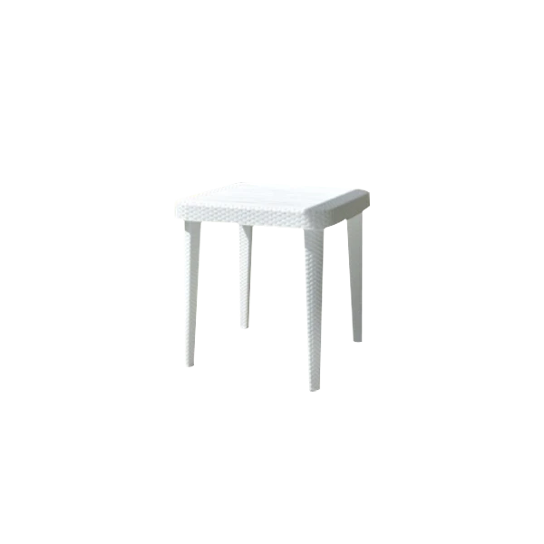 TABLE CARRÉE BLANCHE IBIZA 75*75CM SOFPINCE