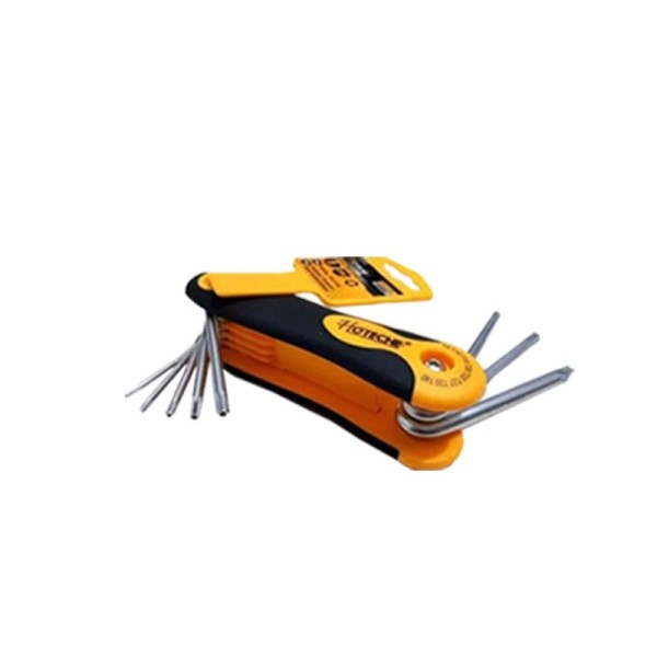 JEU DE 8 CLÉS MÂLES TORX PLIANTES (261009) HOTECHE