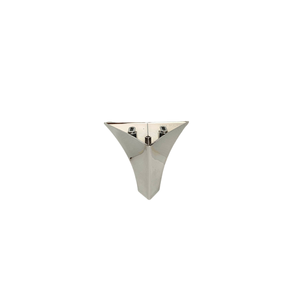 SABOT DE MEUBLE EN PLASTIQUE H10CM CHROME MADO