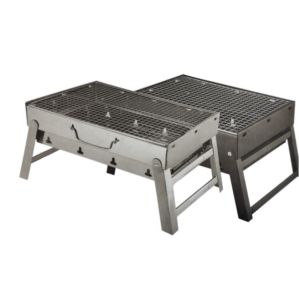 MINI BARBECUE PLIABLE RECTANGULAIRE À CHARBON 35*25CM