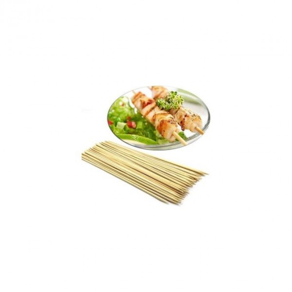 PAQUE DE 100 BROCHETTES EN BOIS 20CM PURELY NATURAL  - 1