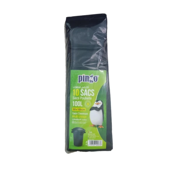 LOT DE 10 SACS POUBELLE 90*100CM PINGO