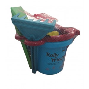 SEAU DE PLAGE ET SES ACCESSOIRES COULEURS ROLLY WIND  - 1