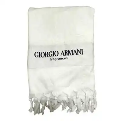 SERVIETTE DE PLAGE 130*70CM BLANCHE - 1