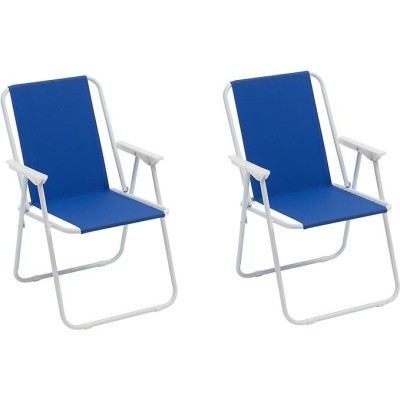 CHAISE EN TOILE PLIABLE 75*55CM  - 2 CHAISE EN TOILE PLIABLE 75*55CM  - 2