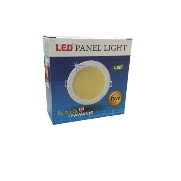 SPOT PANEL LED ENCASTRABLE 6W ROND LUMIÈRE DU JOUR ECO’NIS