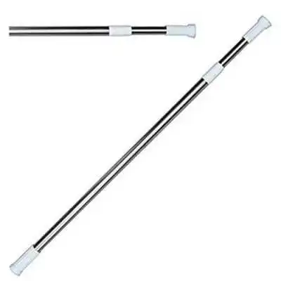 TRINGLE RIDEAU DE DOUCHE EXTENSIBLE DE 140 À 260CM - 1