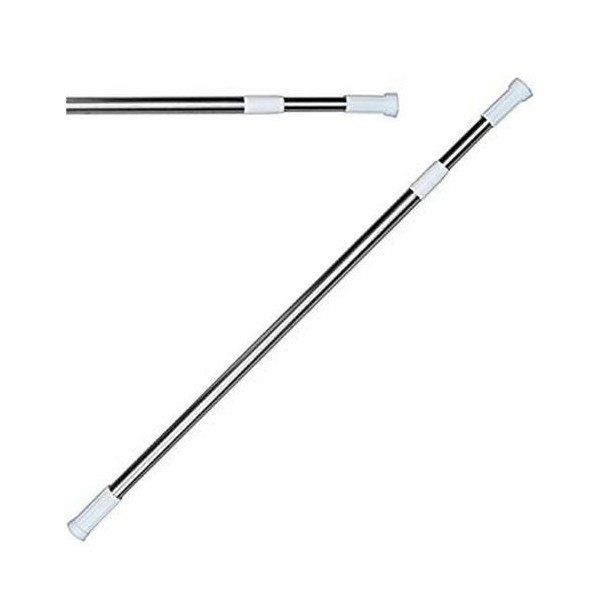 TRINGLE RIDEAU DE DOUCHE EXTENSIBLE  DE 140 À 260CM