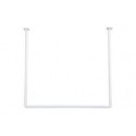 TRINGLE RIDEAU DE DOUCHE EN FORME U 80*80*80CM  - 1