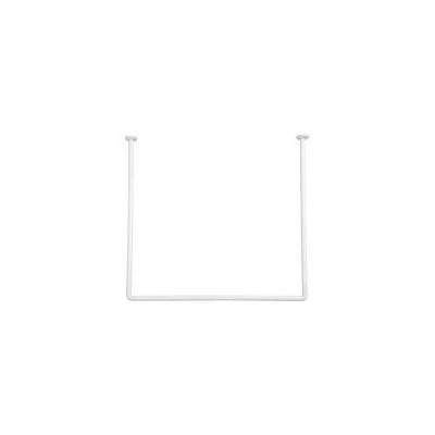 TRINGLE RIDEAU DE DOUCHE EN FORME U 80*80*80CM - 1