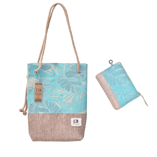 SAC DE PLAGE AVEC TROUSSE 40*30CM  GREENZ  - 1