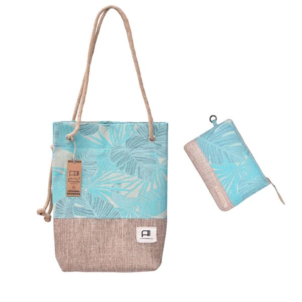 SAC DE PLAGE AVEC TROUSSE 40*30CM  GREENZ