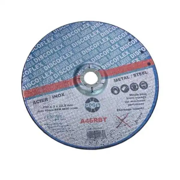 DISQUE COUPE 230*3*22.2 PLAT POUR ACIER ET INOX BLUE LINE