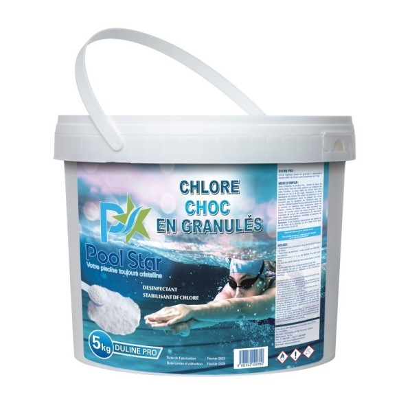 CHLORE CHOC DULINE PRO EN GRANULES 5KG POOL STAR