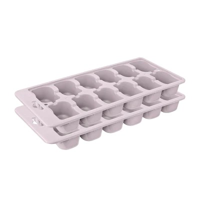 LOT DE DEUX BACS À GLAÇONS EN PLASTIQUE TITIZ  - 2