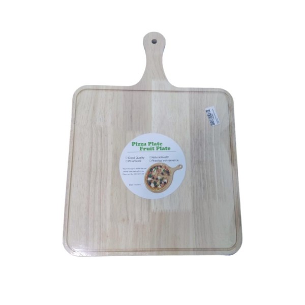 PLANCHE À PIZZA CARRÉE 34*34CM EN BOIS