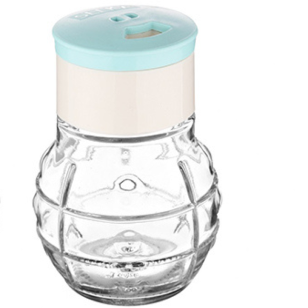 MINI SALIÈRE POIVRIÈRE EN VERRE AVEC BOUCHON COULEURS SELKA