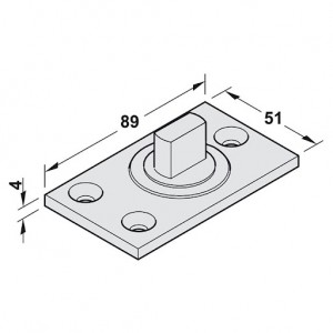 CHARNIÈRE PIVOT 250KG HAFELE  - 2