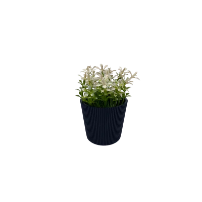 MINI PLANTE ARTIFICIELLE, POT EN PLASTIQUE HAUTEUR 11CM COULEURS  - 2