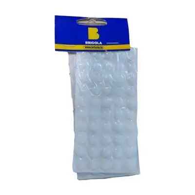 LOT DE 100 PATINS ANTICHOC TRANSPARANT Ø10MM  - 1