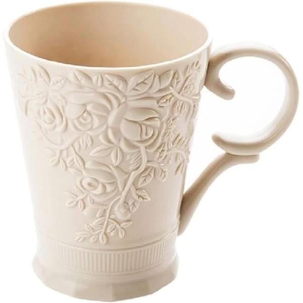 TASSE MOTIF FLORAL EN PLASTIQUE 350ML SOFPINCE