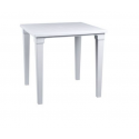 TABLE CARRÉE BLANCHE TENDANCE 80*80CM SOFPINCE SOFPINCE - 1