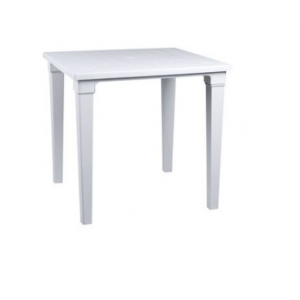 TABLE CARRÉE BLANCHE TENDANCE 80*80CM SOFPINCE SOFPINCE - 1