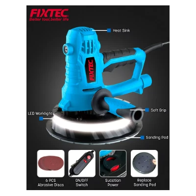 PONCEUSE POUR CLOISONS SÈCHES À LUMIÈRE LED 800W 180MM FIXTEC FIXTEC - 1