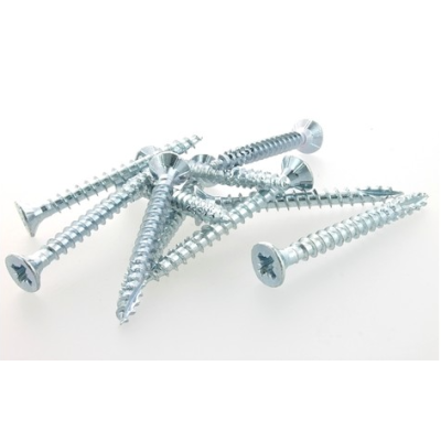 LOT DE 200 VIS BOIS VBA TÈTE FRAISÉE POZIDRIVE 4*60 BLANC  - 2